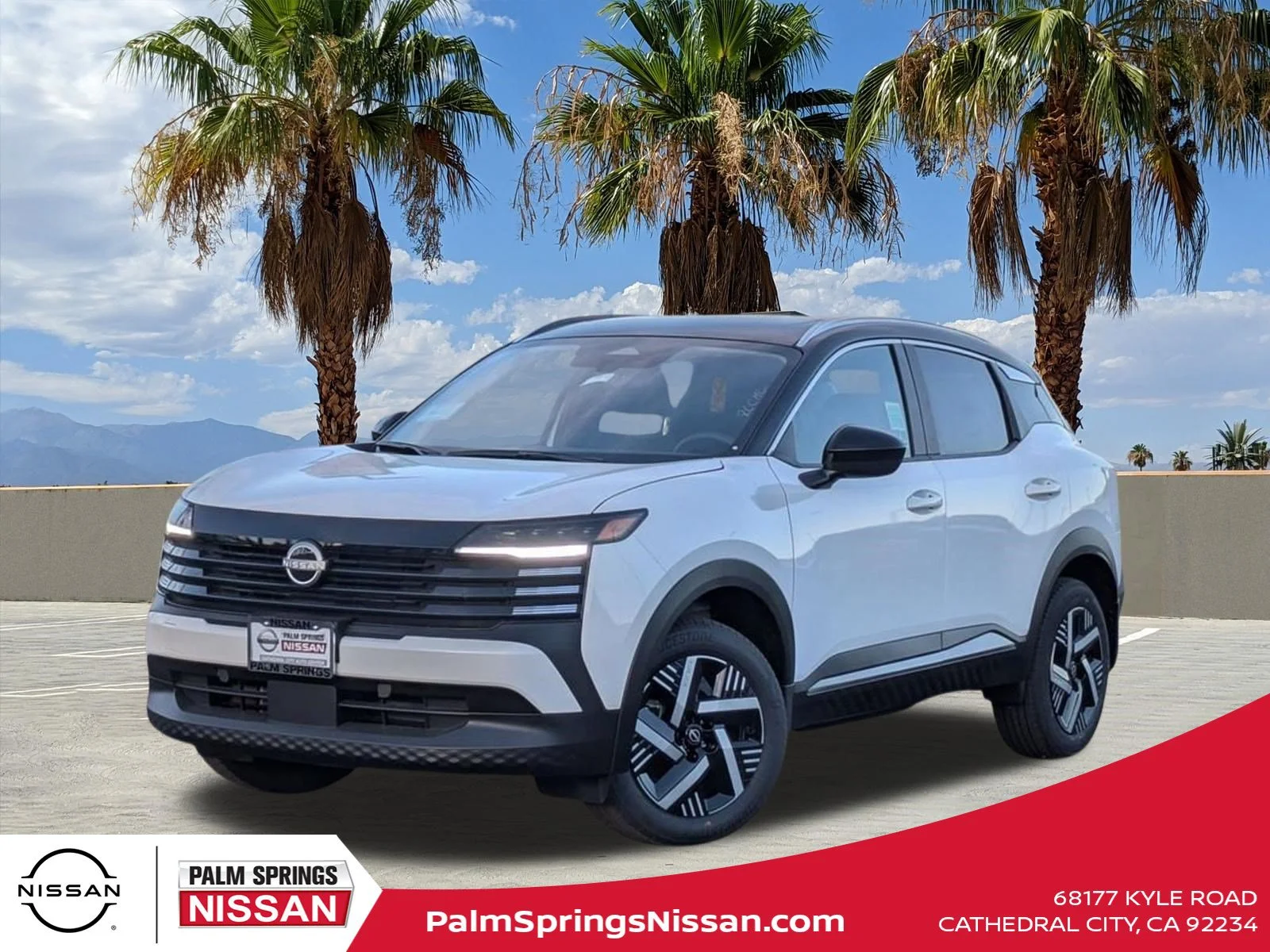 New 2026 Aspen White Tricoat/Super Black Nissan SV image 1