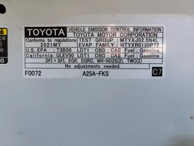 Certified Used 2021 White Toyota LE image 10