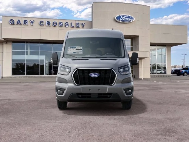 New 2027 Carbonized Gray Metallic Ford Passenger Van XLT image 3