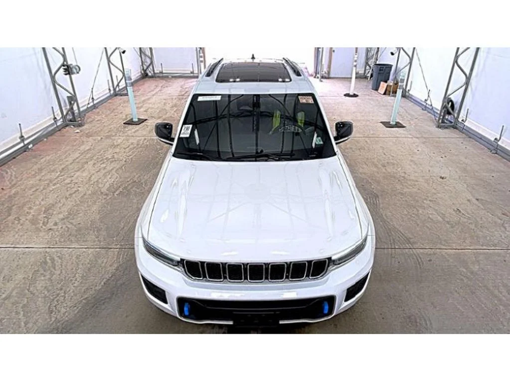 Used 2023 Bright White Clearcoat Jeep Overland 4xe image 2