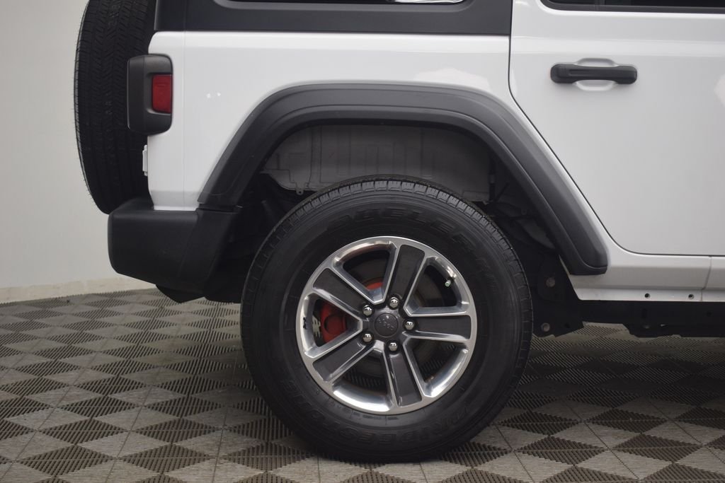 Used 2021 Bright White Clearcoat Jeep Unlimited Sport image 28