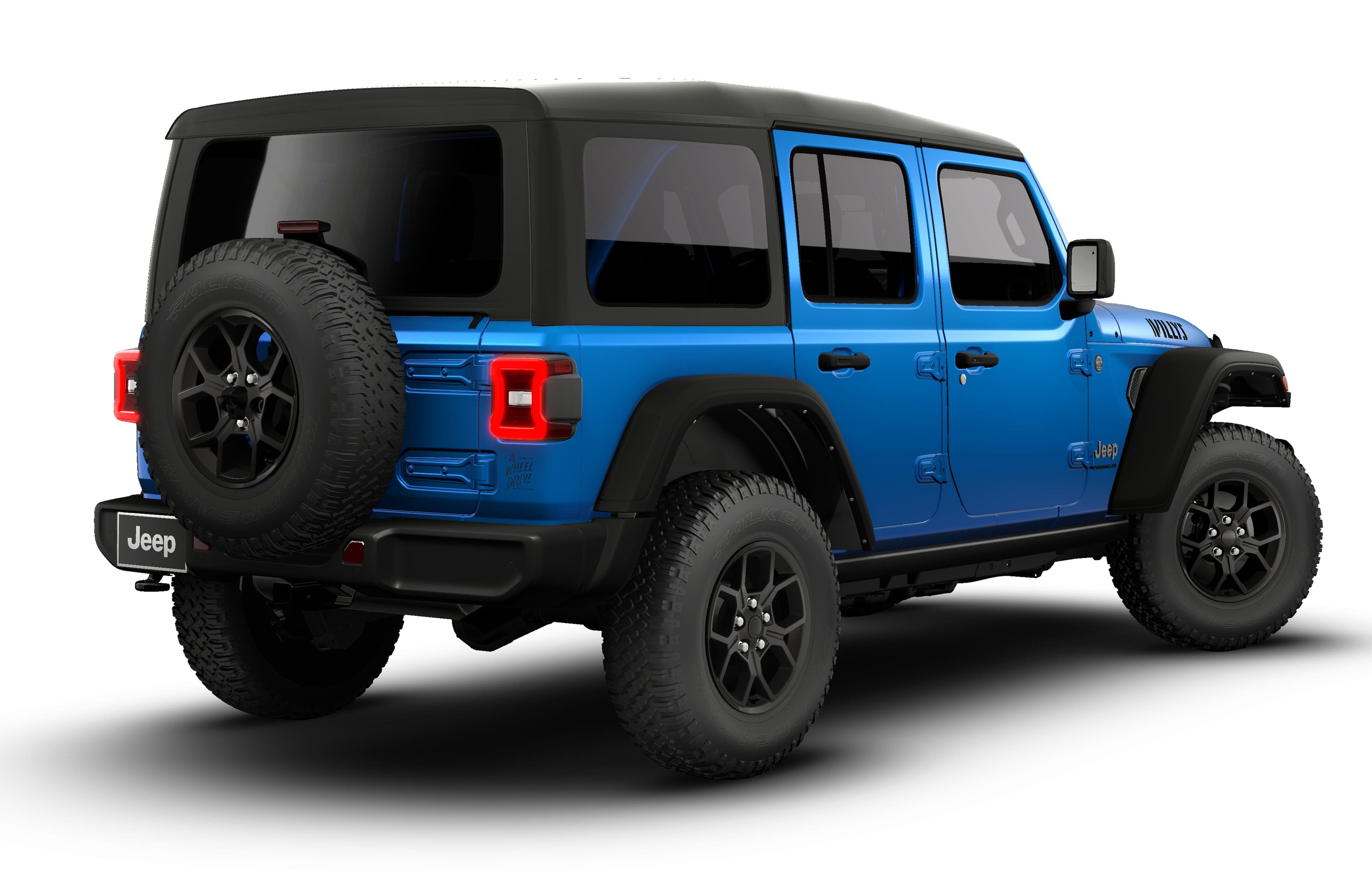 New 2026 Hydro Blue Pearl-Coat Exterior Paint Jeep Willys image 2