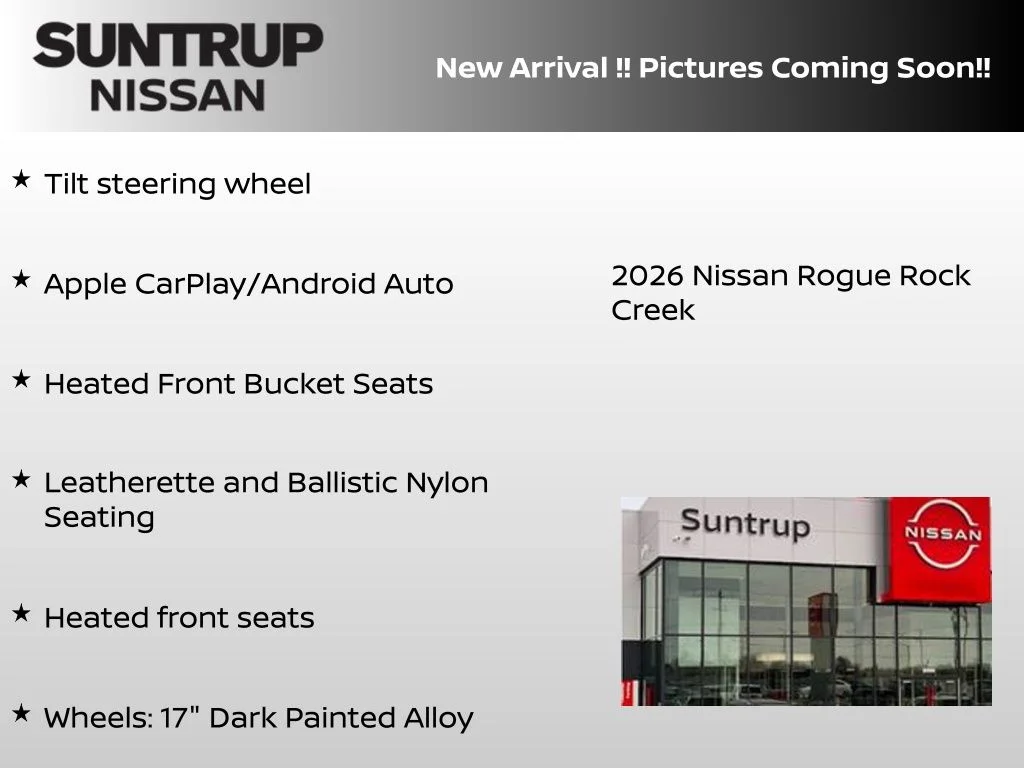 New 2026 Black Nissan Rock Creek image 7