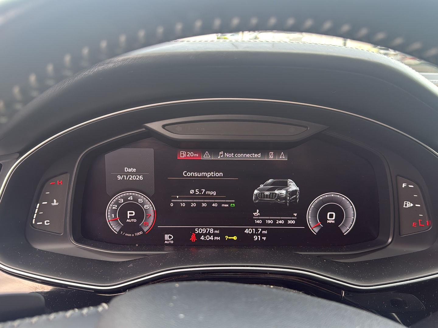 Used 2019 Daytona Gray Pearl Effect Audi Prestige image 10