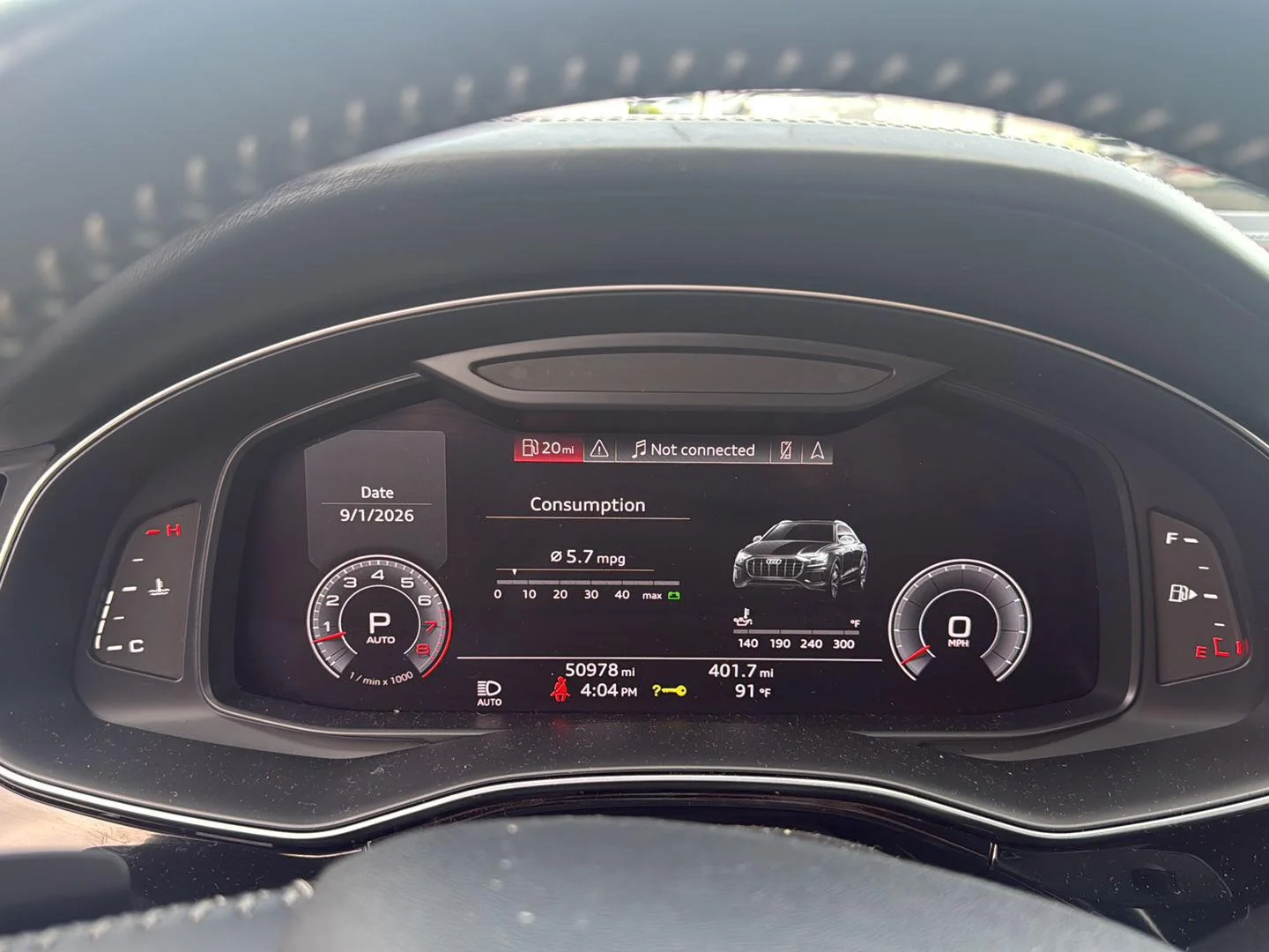 Used 2019 Daytona Gray Pearl Effect Audi Prestige image 10
