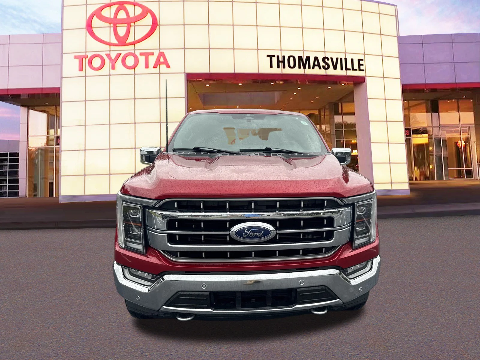 Used 2023 Red Metallic Ford Lariat image 2