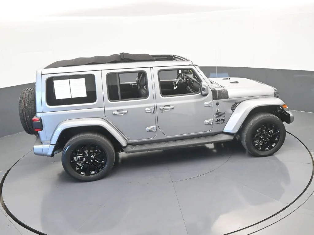 Used 2021 Billet Silver Metallic Clearcoat Jeep Unlimited Sahara High Altitude image 53