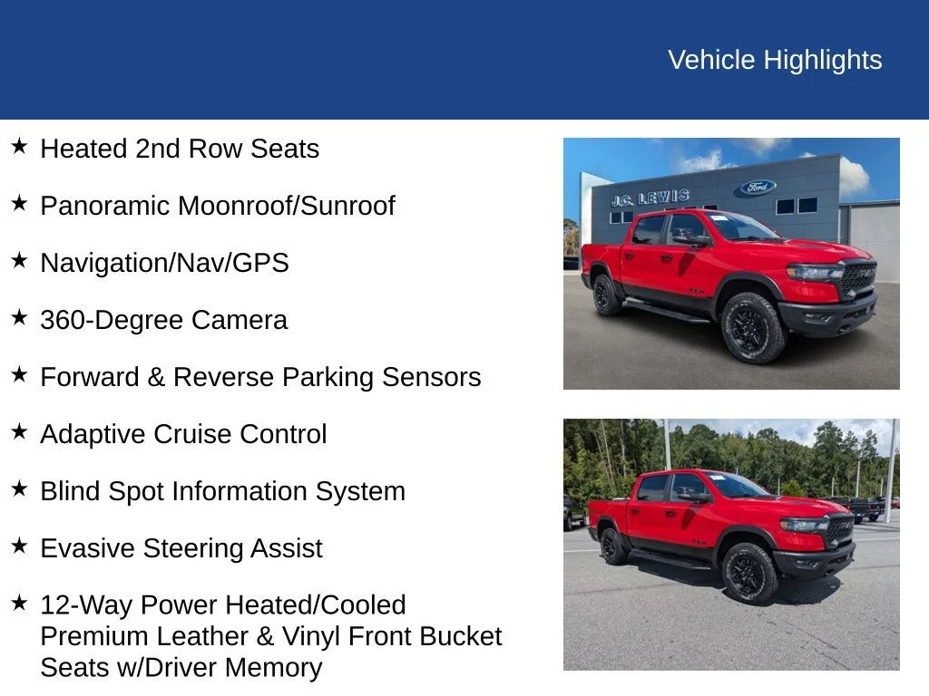 Certified Used 2025 Flame Red Clearcoat Ram Rebel image 34