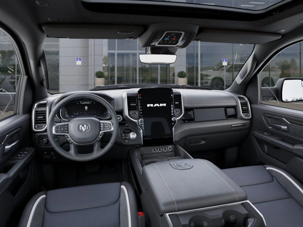 New 2026 Bright White Clear-Coat Exterior Paint RAM Laramie image 14