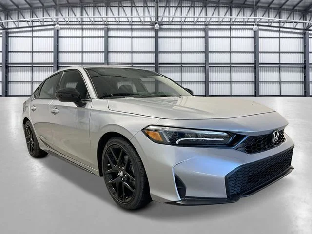 New 2026 Solar Silver Metallic Honda FWD Sport image 9