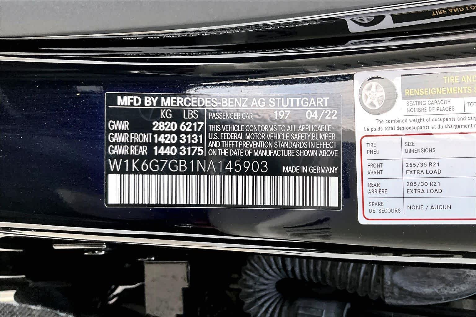 Used 2022 Obsidian Black Mercedes-Benz S 580 image 29