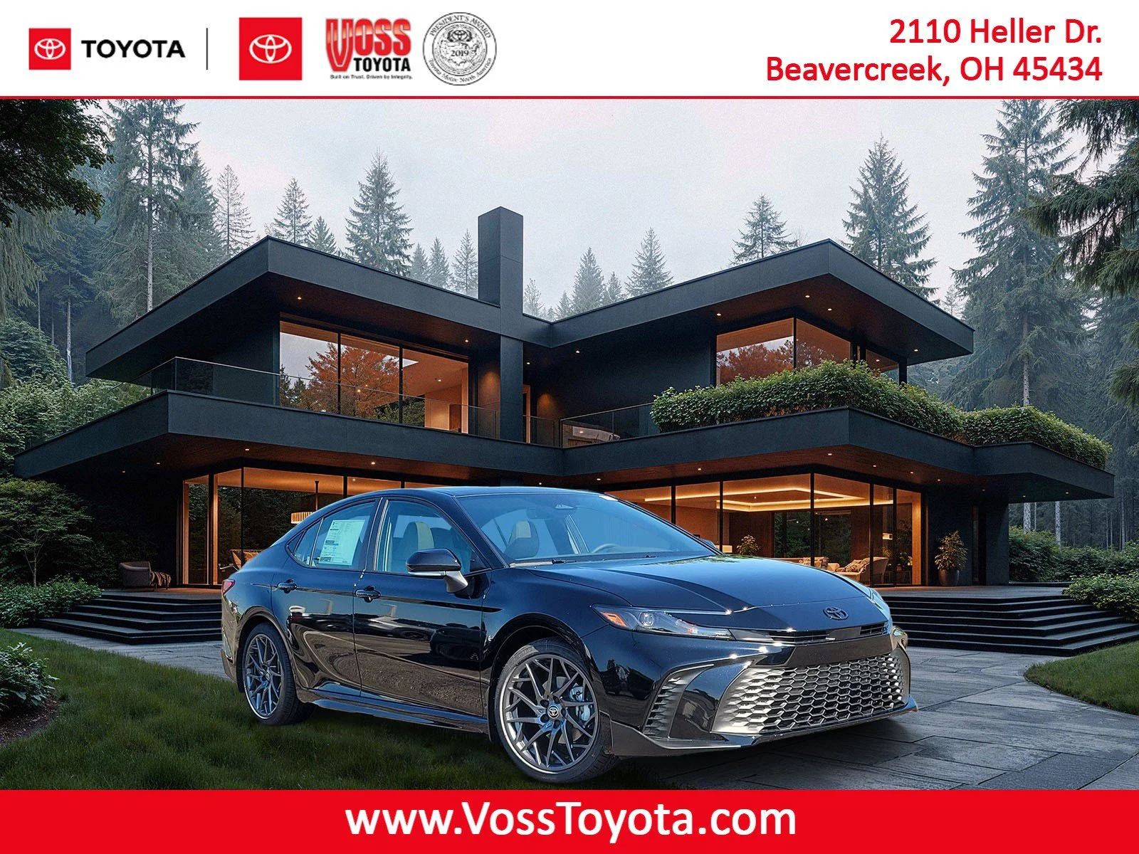 New 2026 Midnight Black Metallic Toyota SE image 1