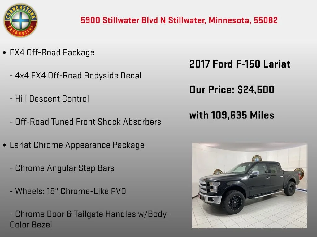 Used 2017 Black Ford Lariat image 15