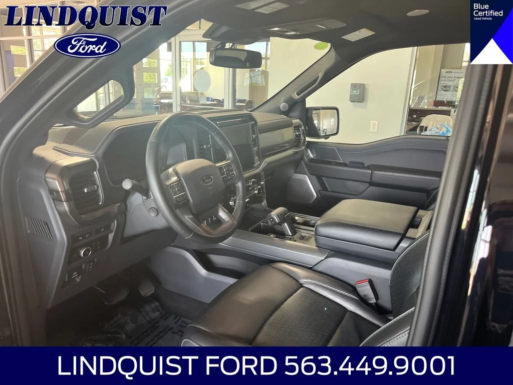Certified Used 2024 Black Metallic Ford Lariat image 9