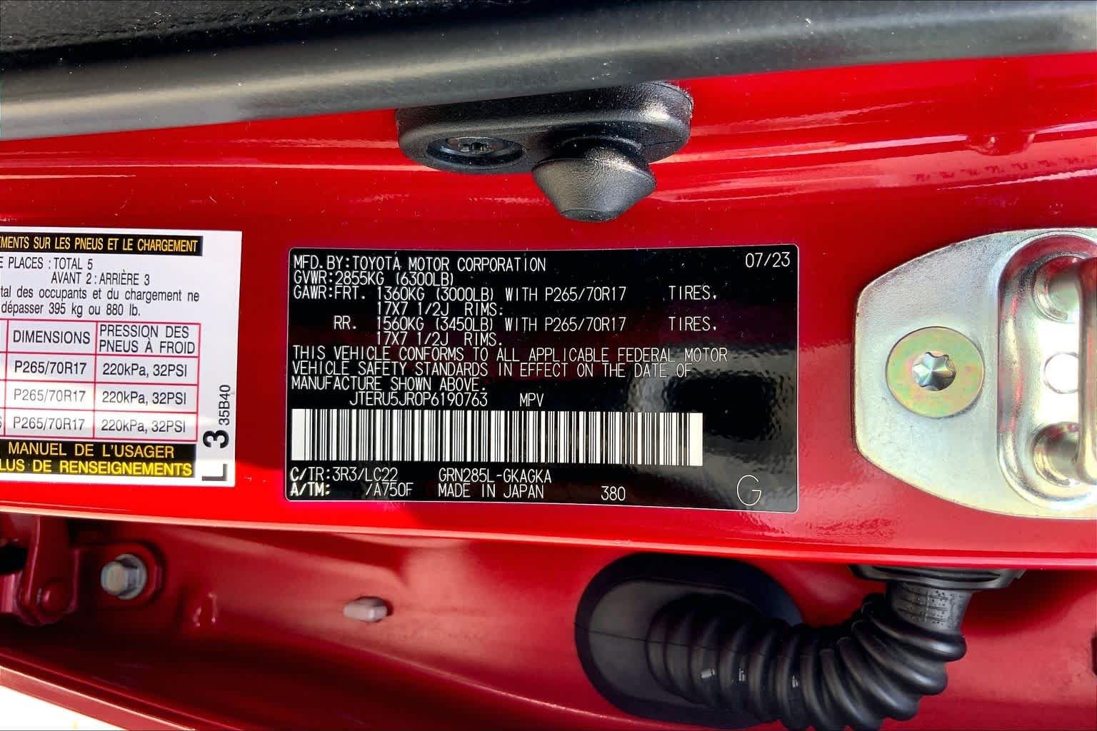 Used 2023 Barcelona Red Metallic Toyota TRD Off Road Premium image 36