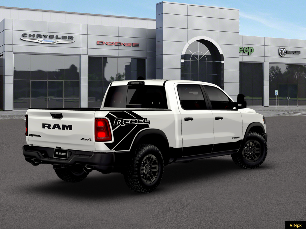 New 2026 Bright White Clear-Coat Exterior Paint RAM Rebel image 6