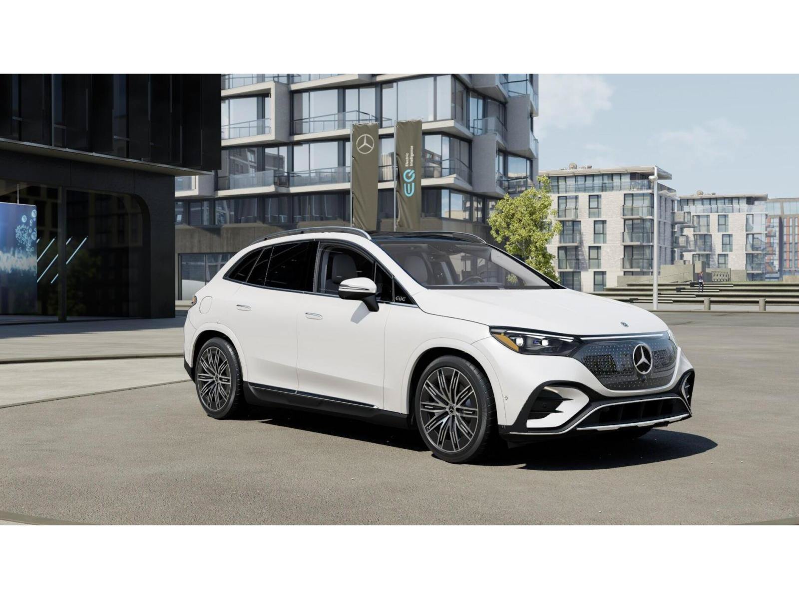 New 2027 MANUFAKTUR Moonlight White Metallic Mercedes-Benz EQE 320+ image 53