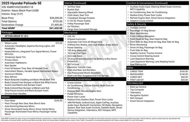 Certified Used 2025 Black Hyundai SE image 38