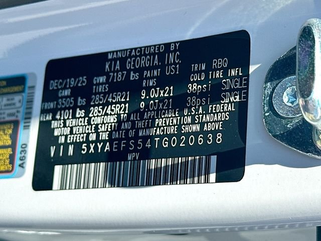 New 2026 Glacial White Pearl / Black Ro Kia GT-Line AWD image 35