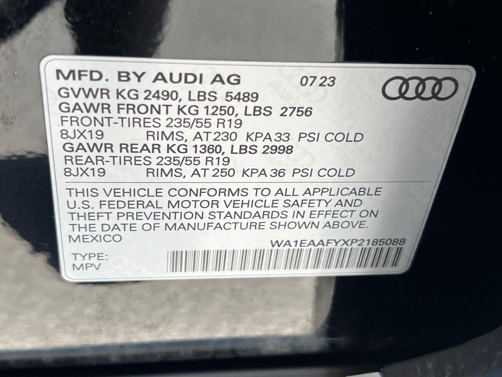 Used 2023 Mythos Black Metallic Audi S line Premium Plus image 34