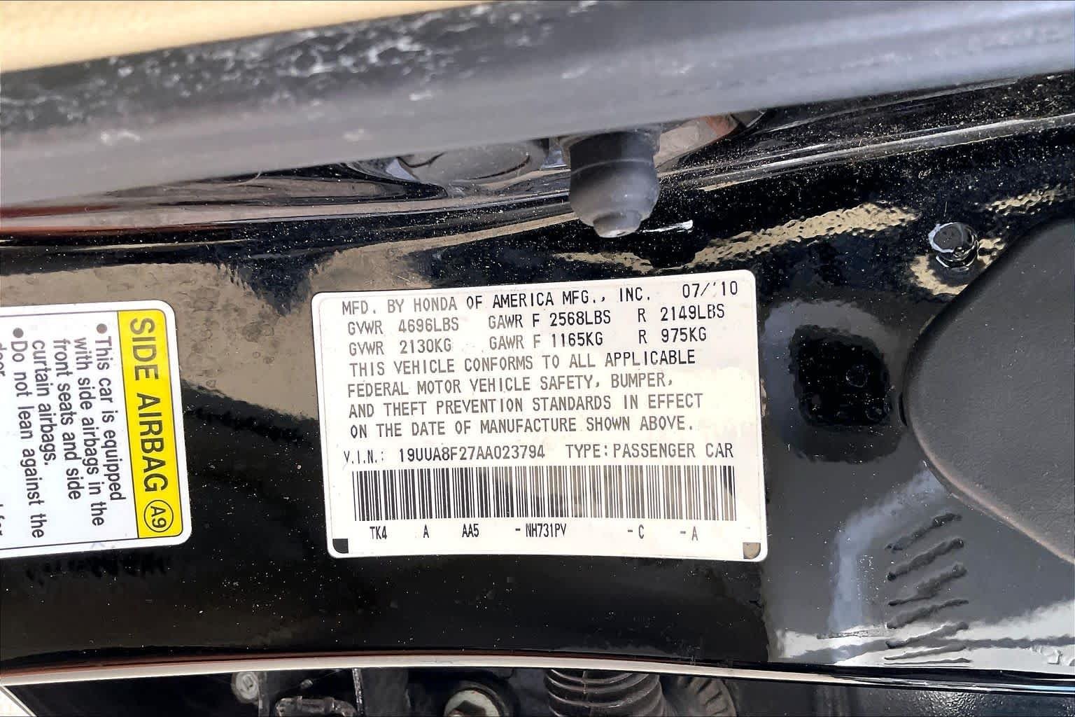Used 2010 Crystal Black Pearl Acura  image 31