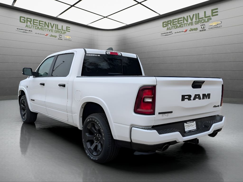 New 2026 Bright White Clear-Coat Exterior Paint RAM Big Horn Night Edition Hemi 4x4 Crew Cab image 5