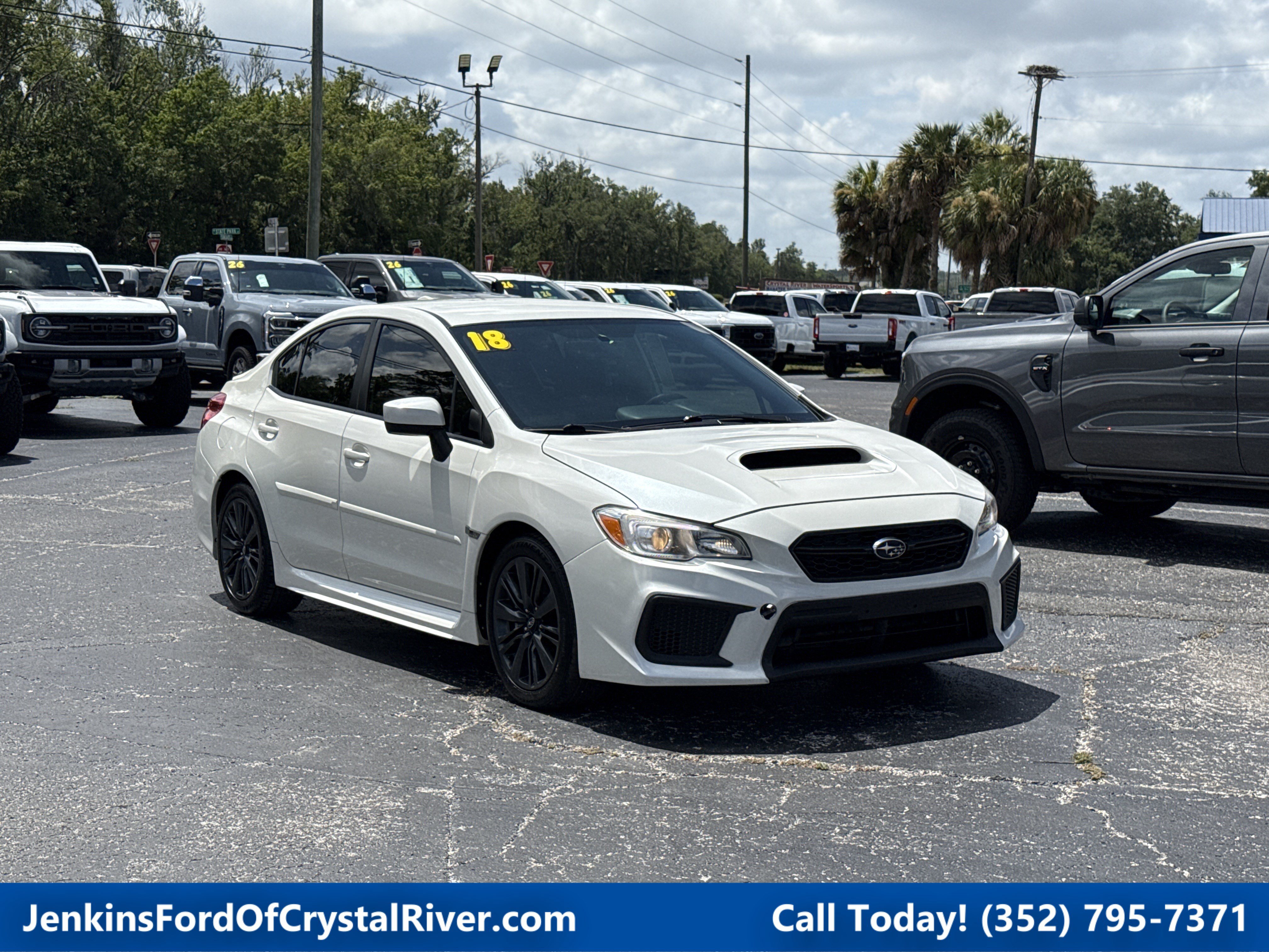 Used 2018 Crystal White Pearl Subaru Base image 1