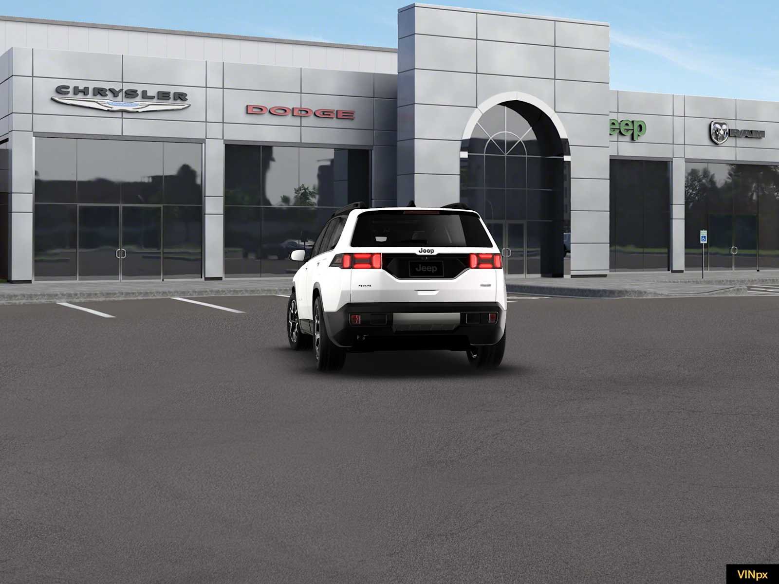New 2026 Bright White Clear-Coat Exterior Paint Jeep Overland image 13