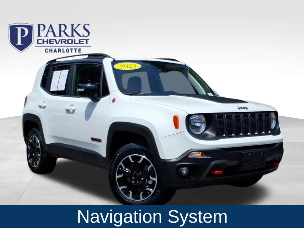 Certified Used 2023 White Jeep Trailhawk image 1