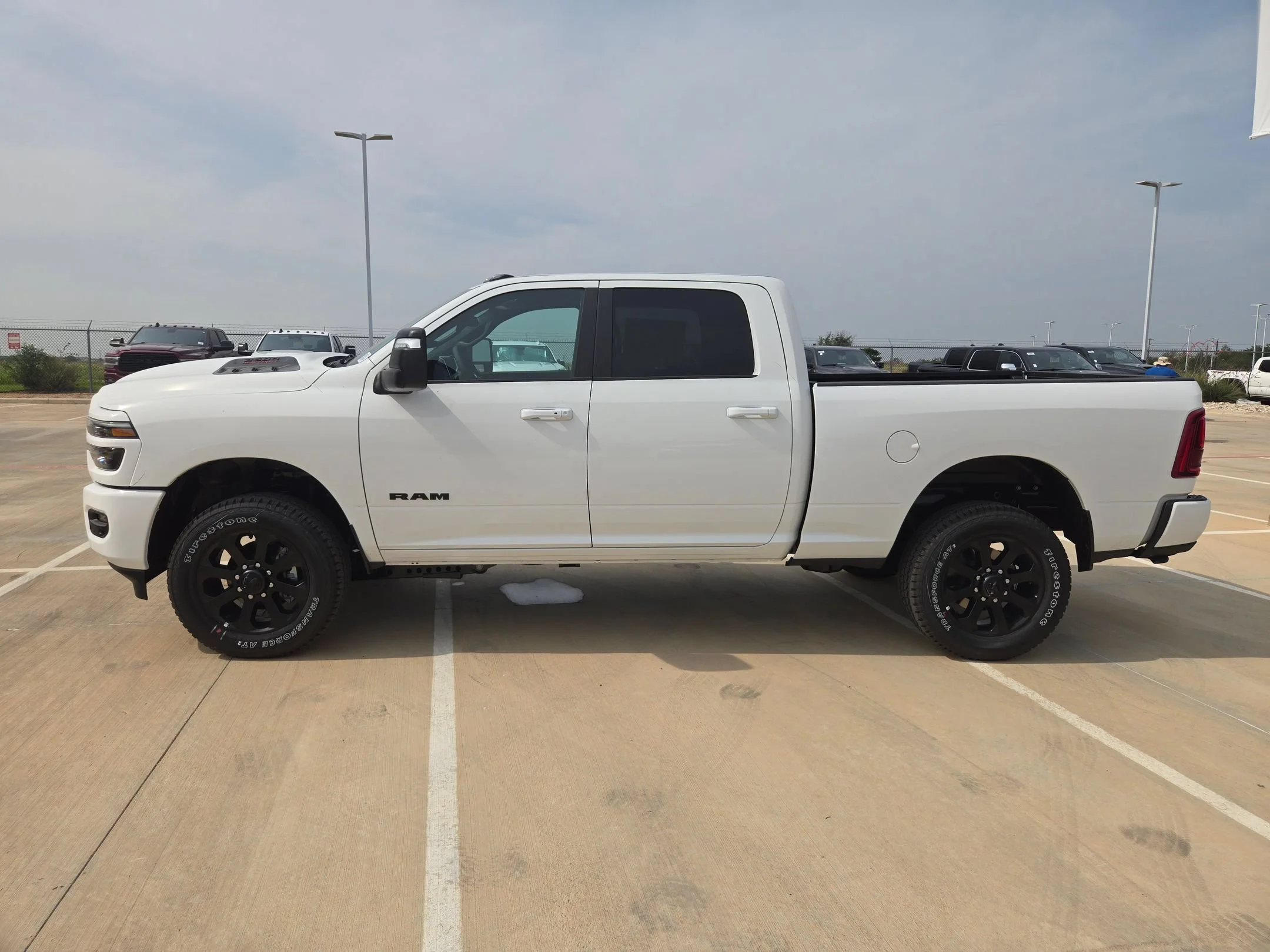 New 2026 Bright White Clear-Coat Exterior Paint RAM Laramie image 6