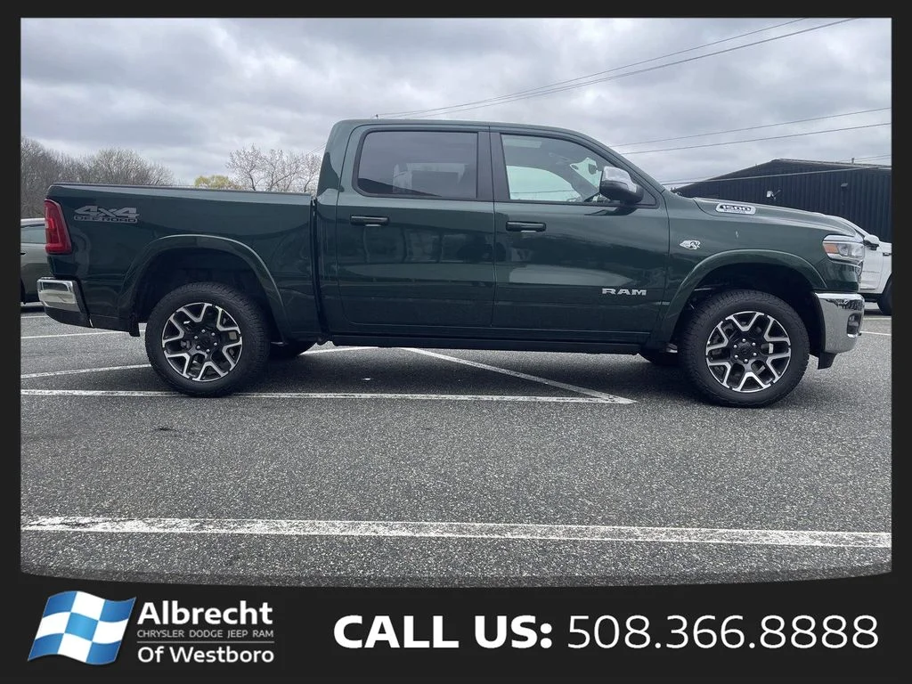 New 2026 Serrano-Green Metallic Exterior Paint RAM Laramie image 6
