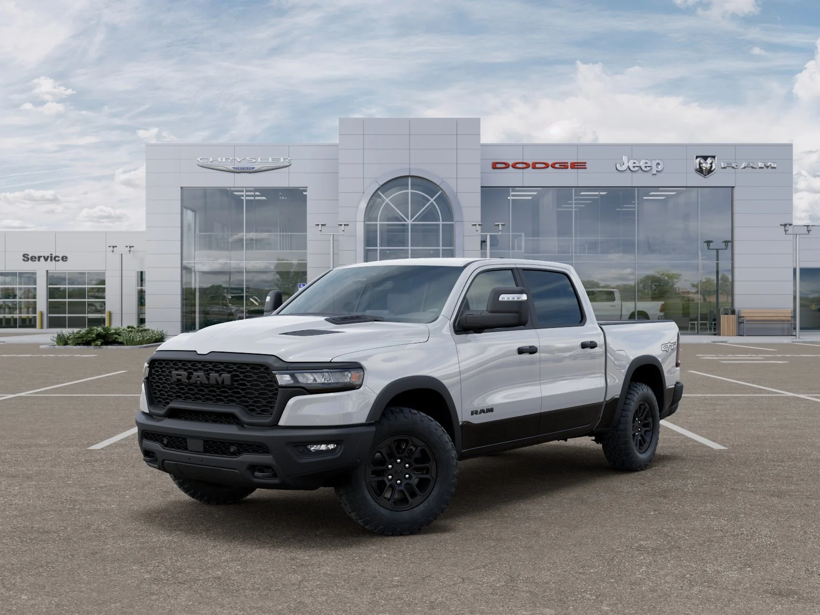 New 2026 Bright White Clear-Coat Exterior Paint RAM Rebel image 29