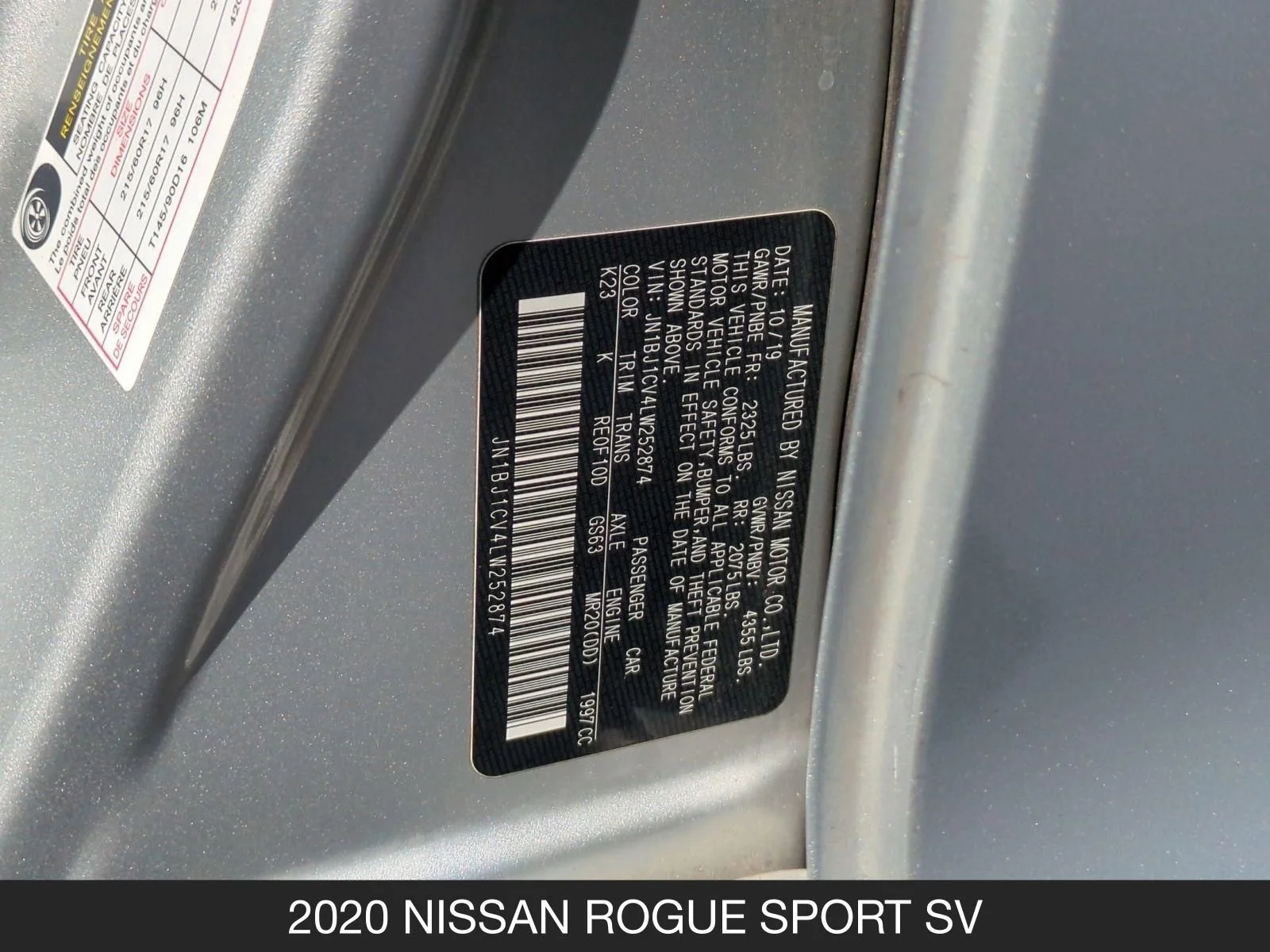 Used 2020 Brilliant Silver Metallic Nissan SV image 25
