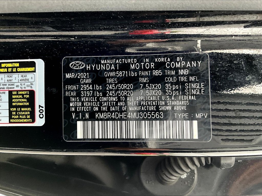 Certified Used 2021 Black Hyundai SEL image 24