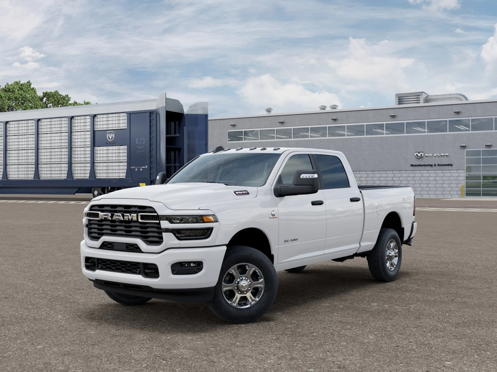 New 2027 Bright White Clear-Coat Exterior Paint RAM Big Horn image 27