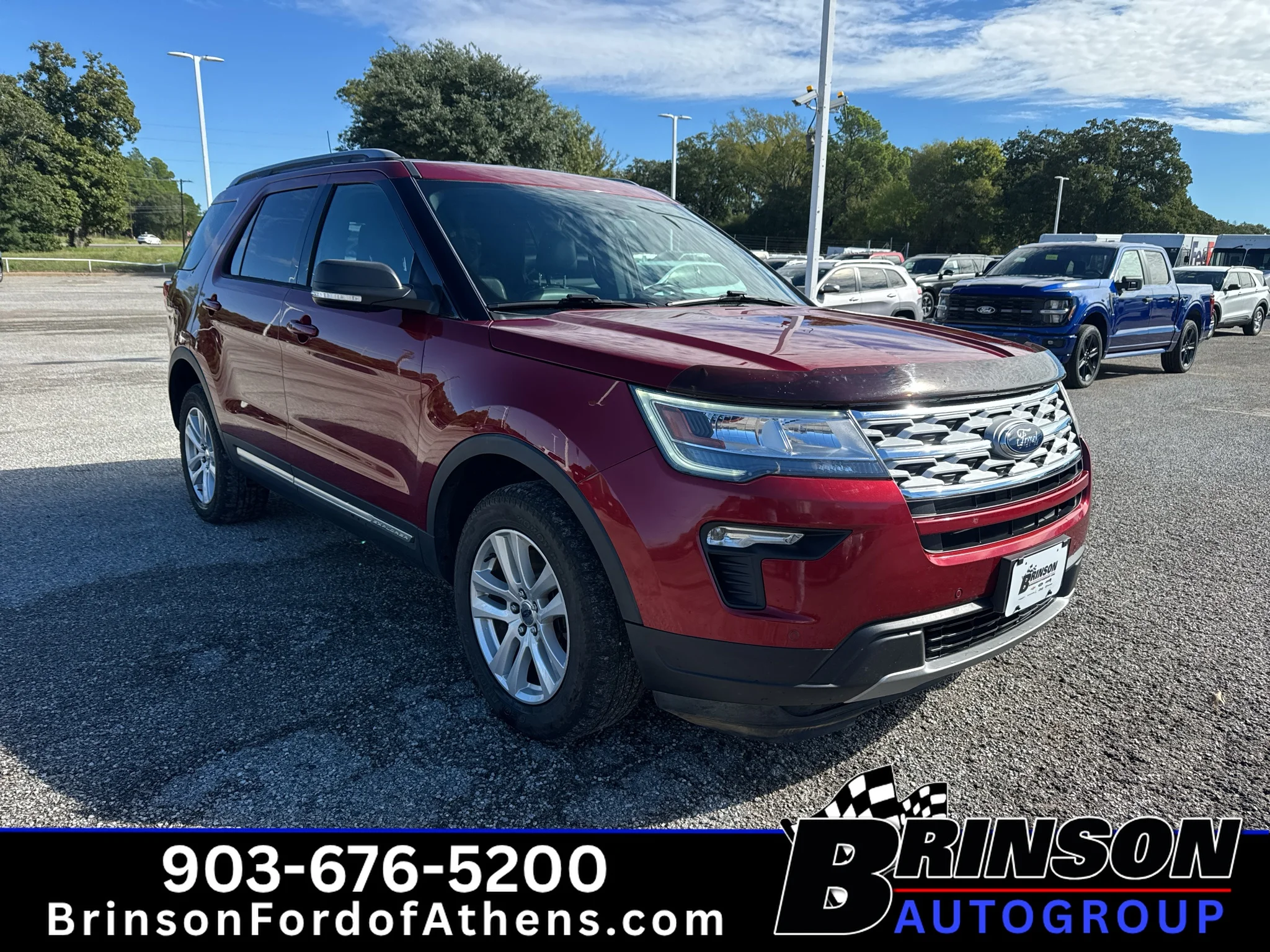 Used 2019 Ruby Red Metallic Tinted Clearcoat Ford XLT image 3