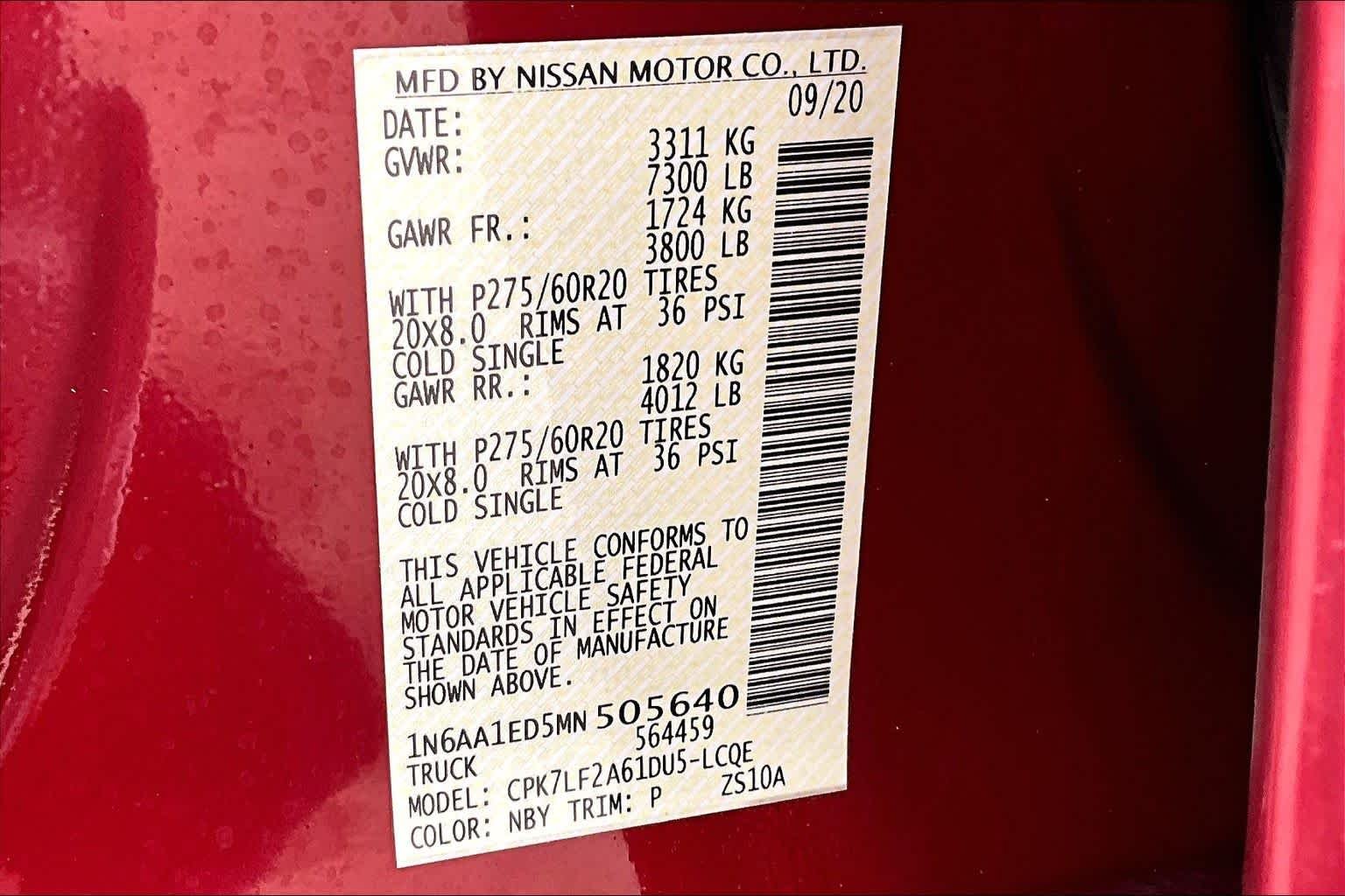 Used 2021 Cardinal Red Metallic Nissan Platinum Reserve image 34