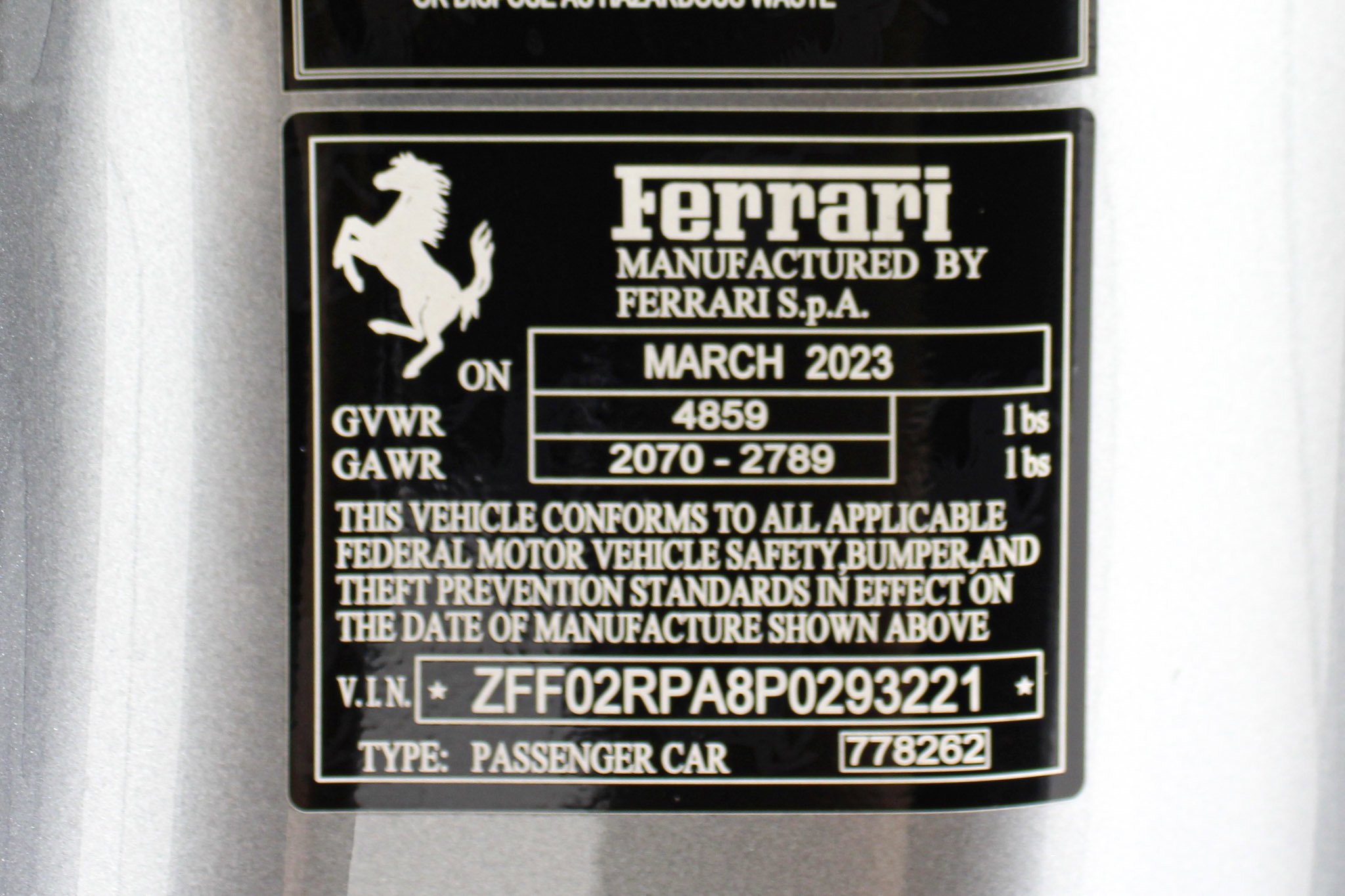 Certified Used 2023 Gray Ferrari  image 63