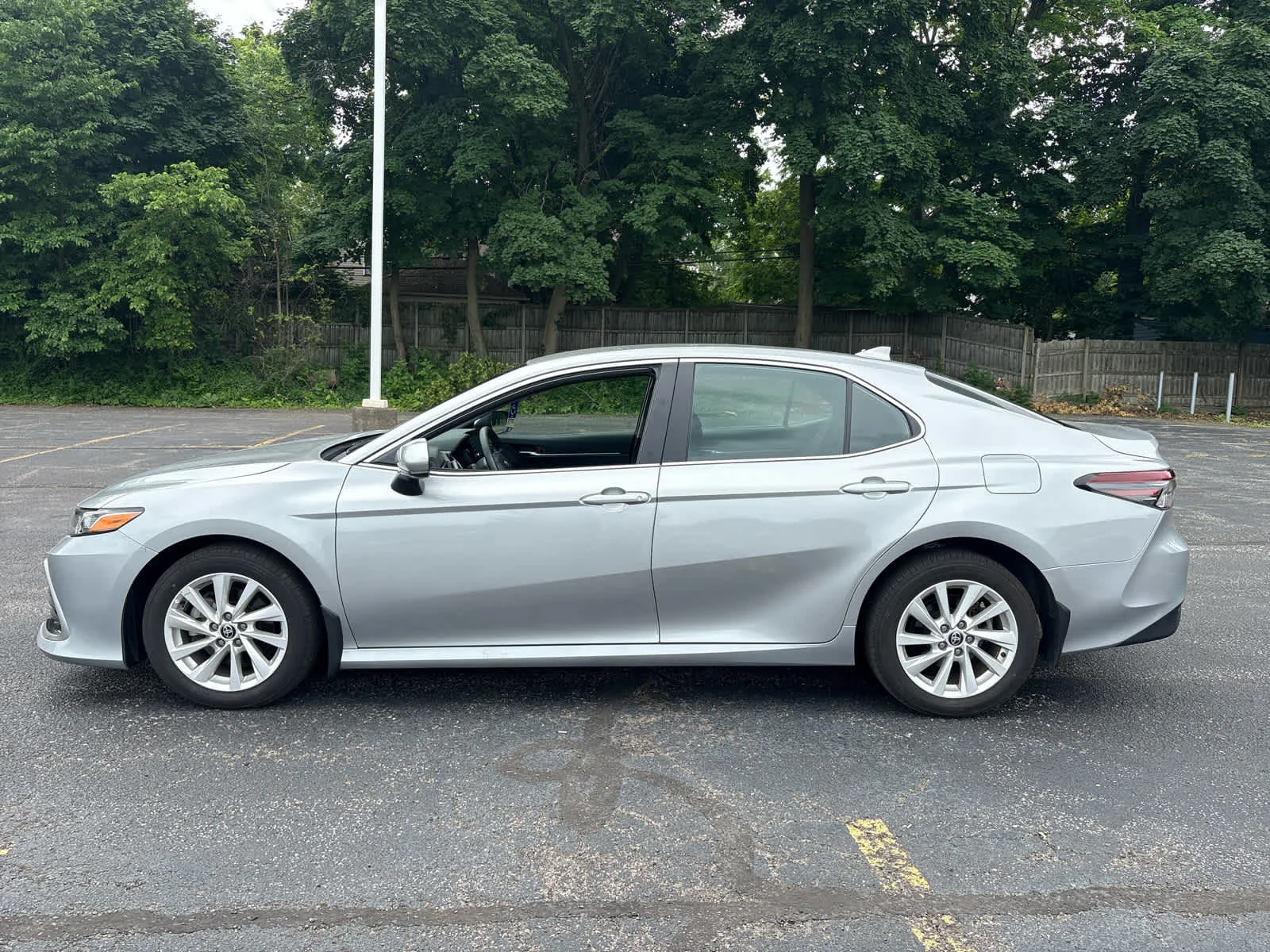 Used 2024 Celestial Silver Metallic Toyota LE image 3