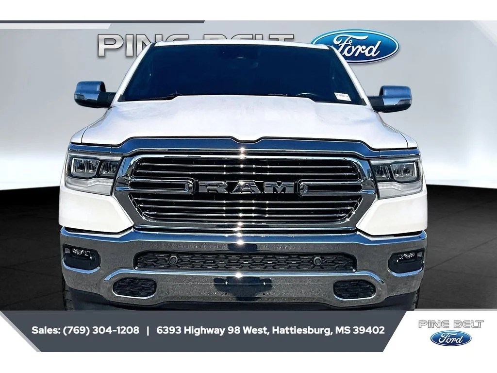 Used 2023 Ivory White Tri-Coat Pearlcoat Ram Laramie image 3