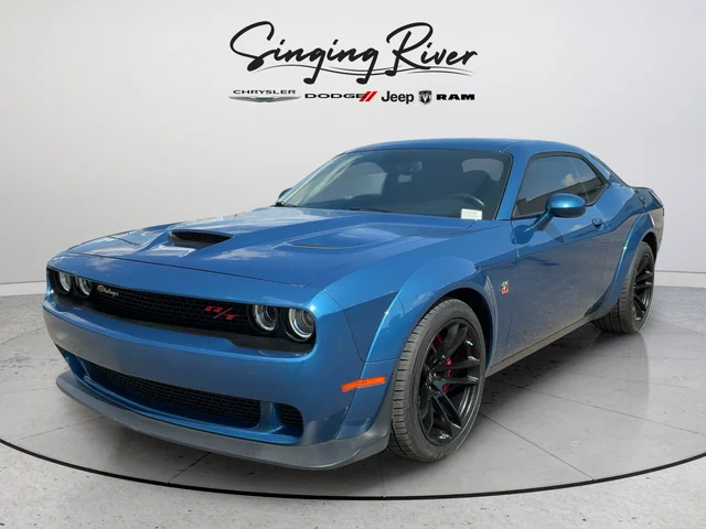 Used 2020 Blue Dodge R/T Scat Pack Widebody image 3