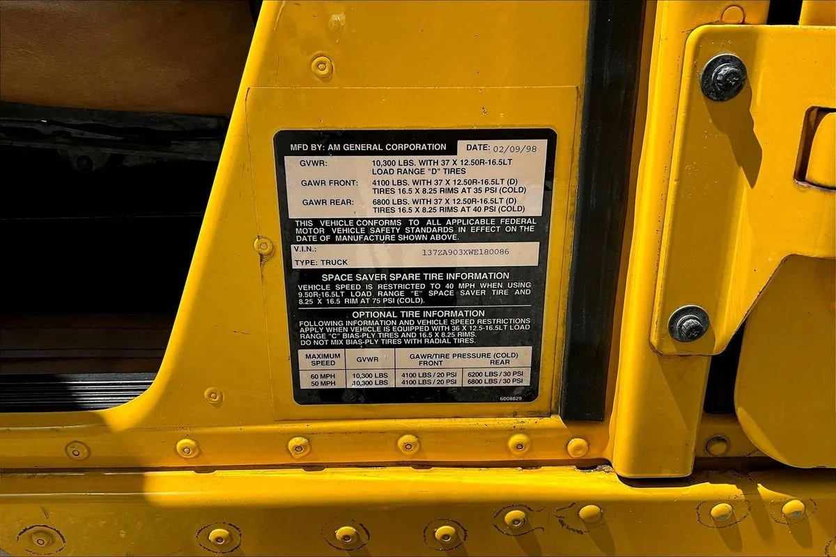 Used 1998  AM General Open Top image 19