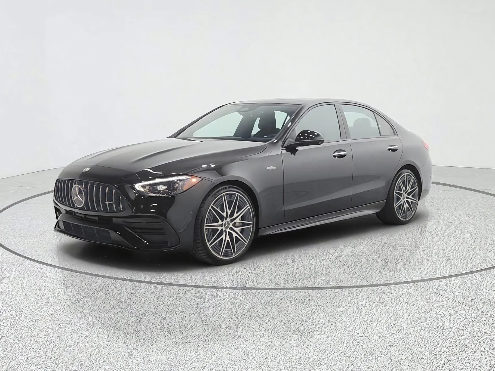 Certified Used 2023 Obsidian Black Metallic Mercedes-Benz AMG® C 43 4MATIC Sedan image 1