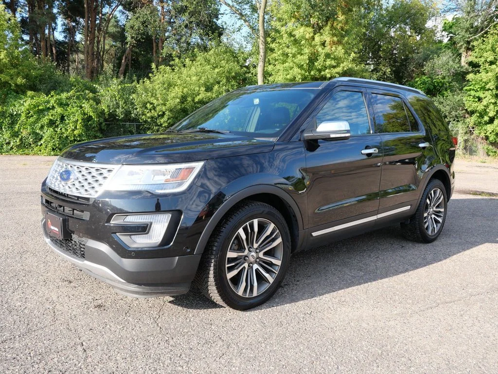 Certified 2017 Ford Explorer Platinum with VIN 1FM5K8HT9HGD13446 for sale in White Bear Lake, MN