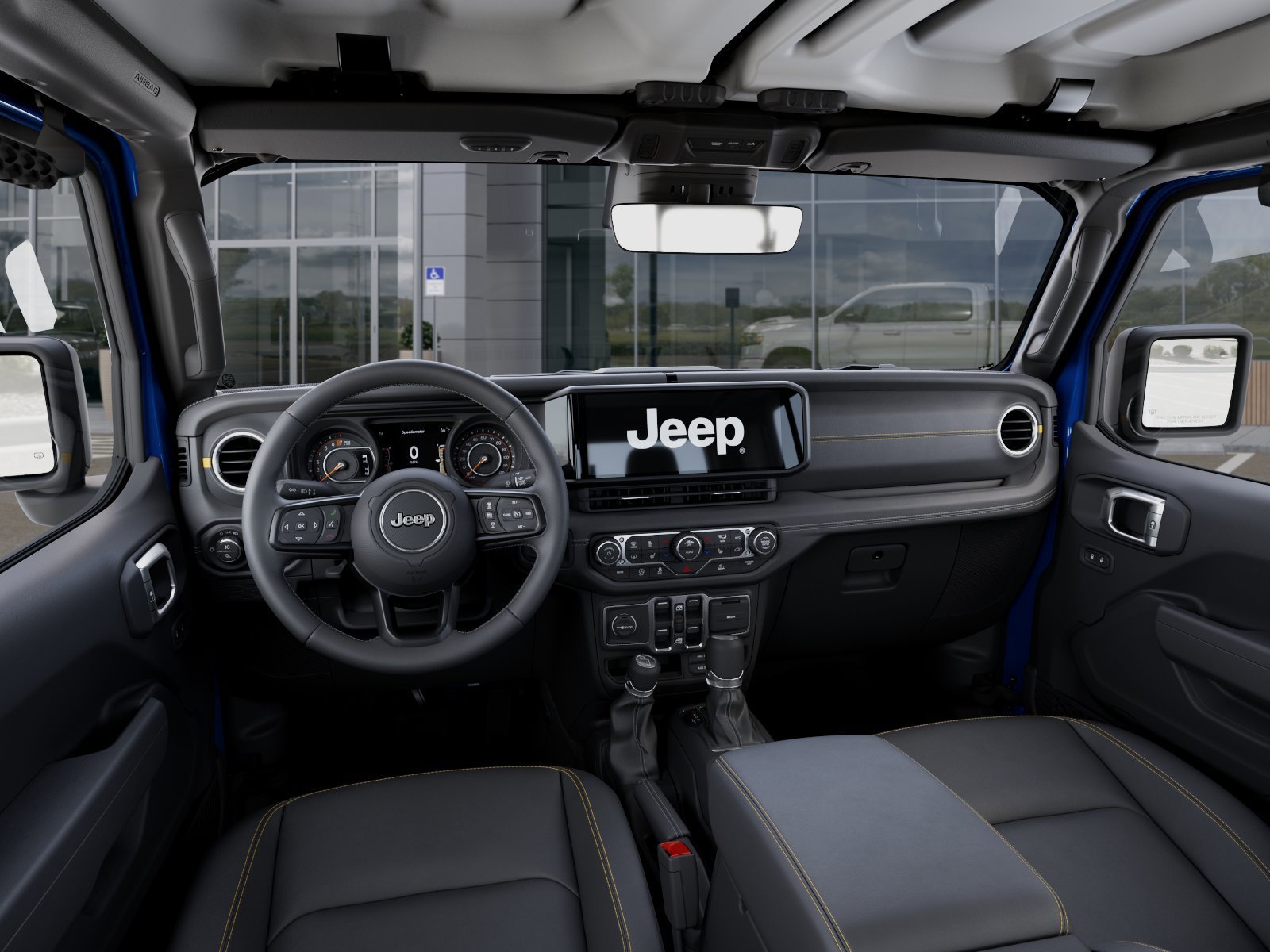 New 2026 Hydro Blue Pearl-Coat Exterior Paint Jeep Texas Trail image 14
