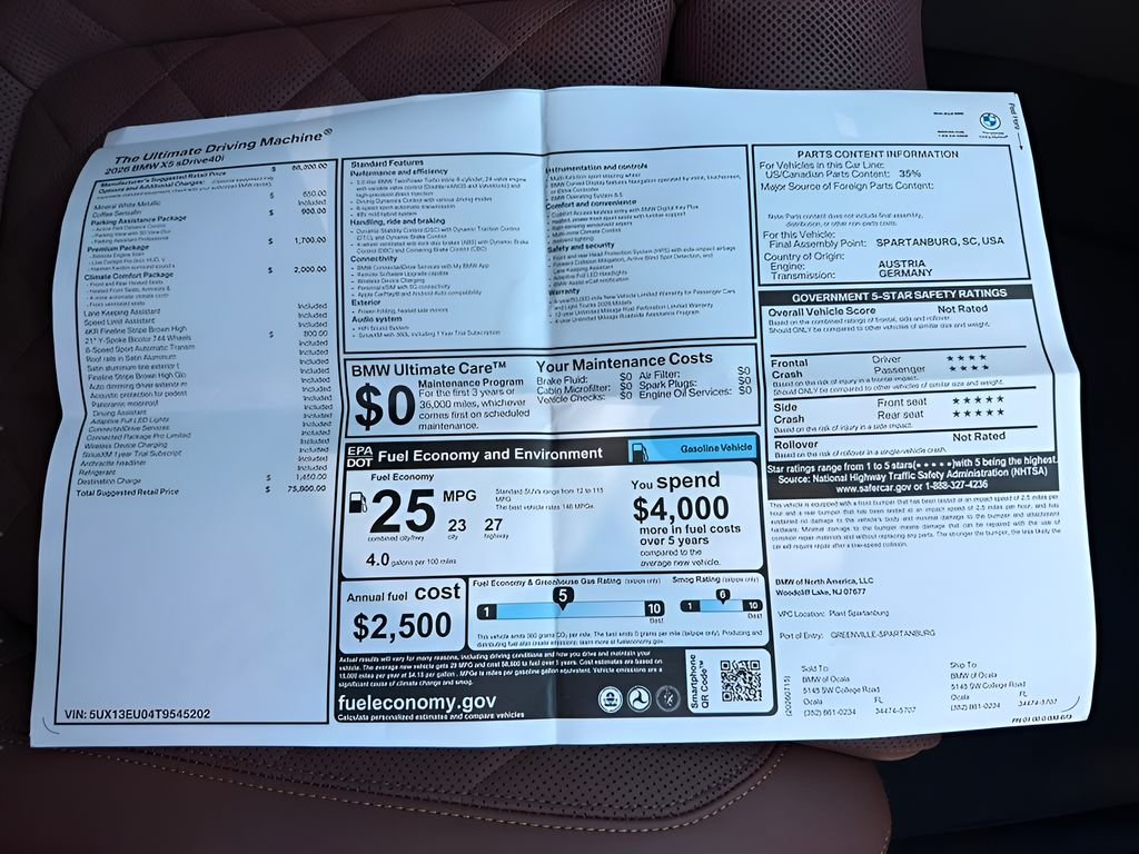 New 2026 Mineral White Metallic BMW sDrive40i image 25
