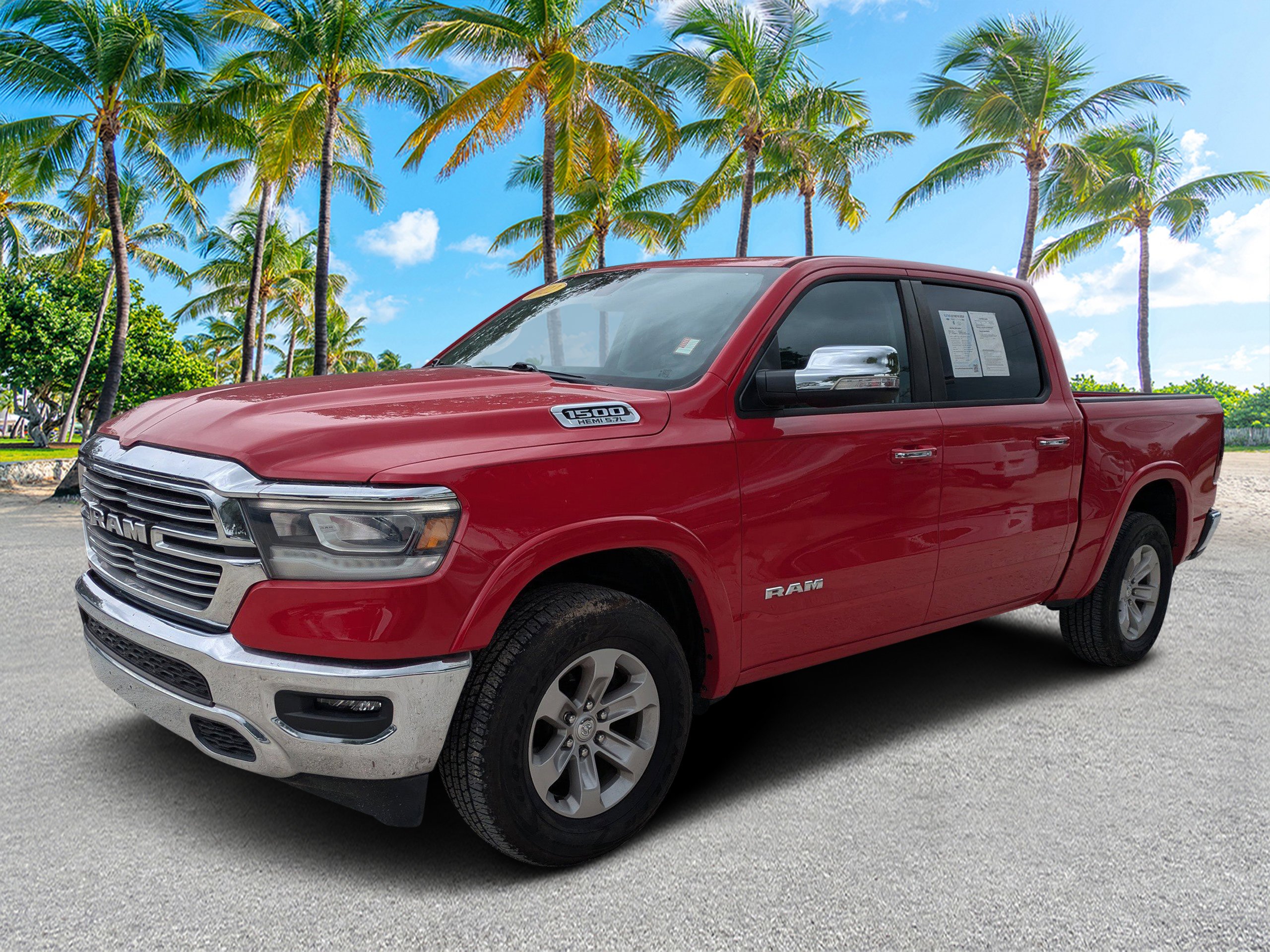 Used 2022 Flame Red Clearcoat Ram Laramie image 7