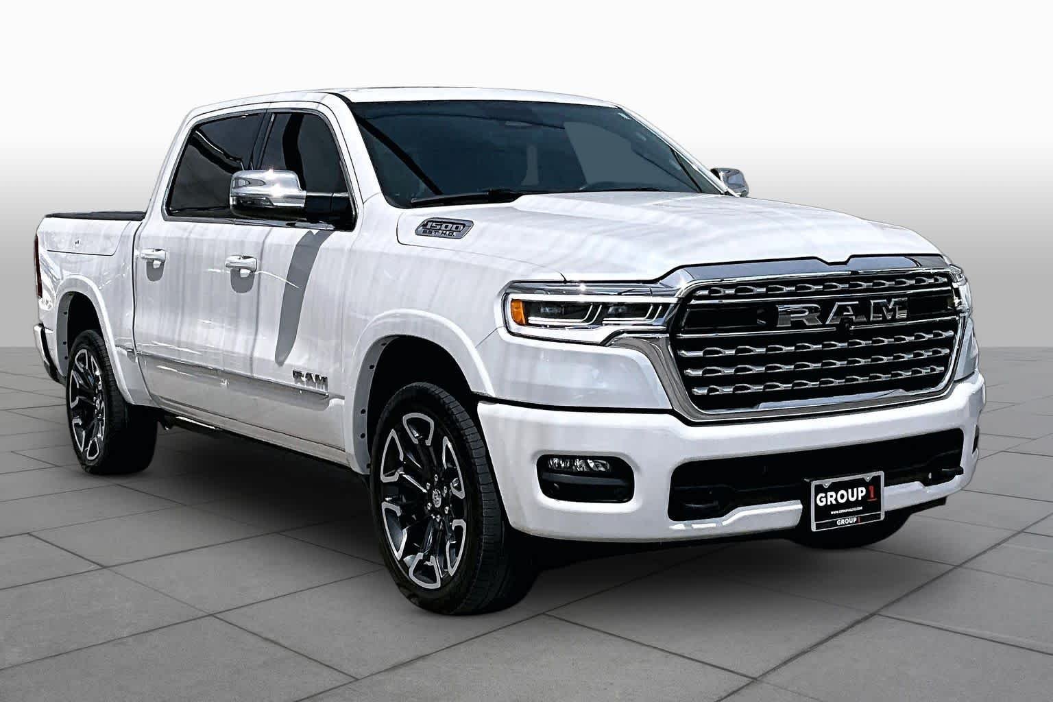Used 2025 Ivory White Tri-Coat Pearlcoat Ram Limited image 3