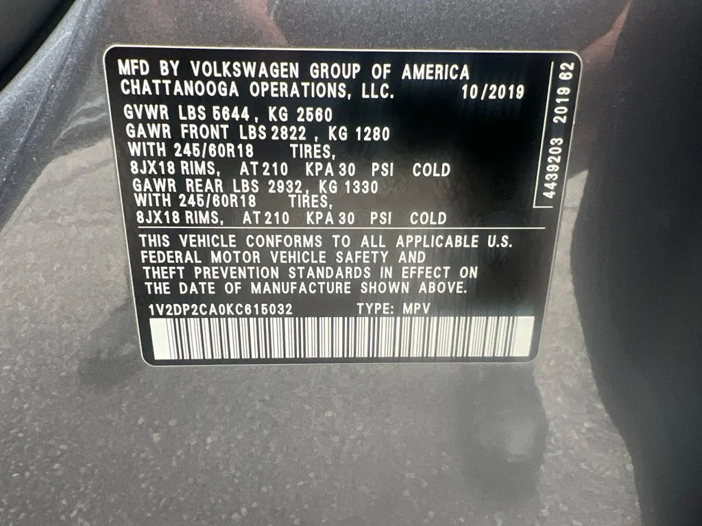 Used 2019 Gray Volkswagen 2.0T SE image 22
