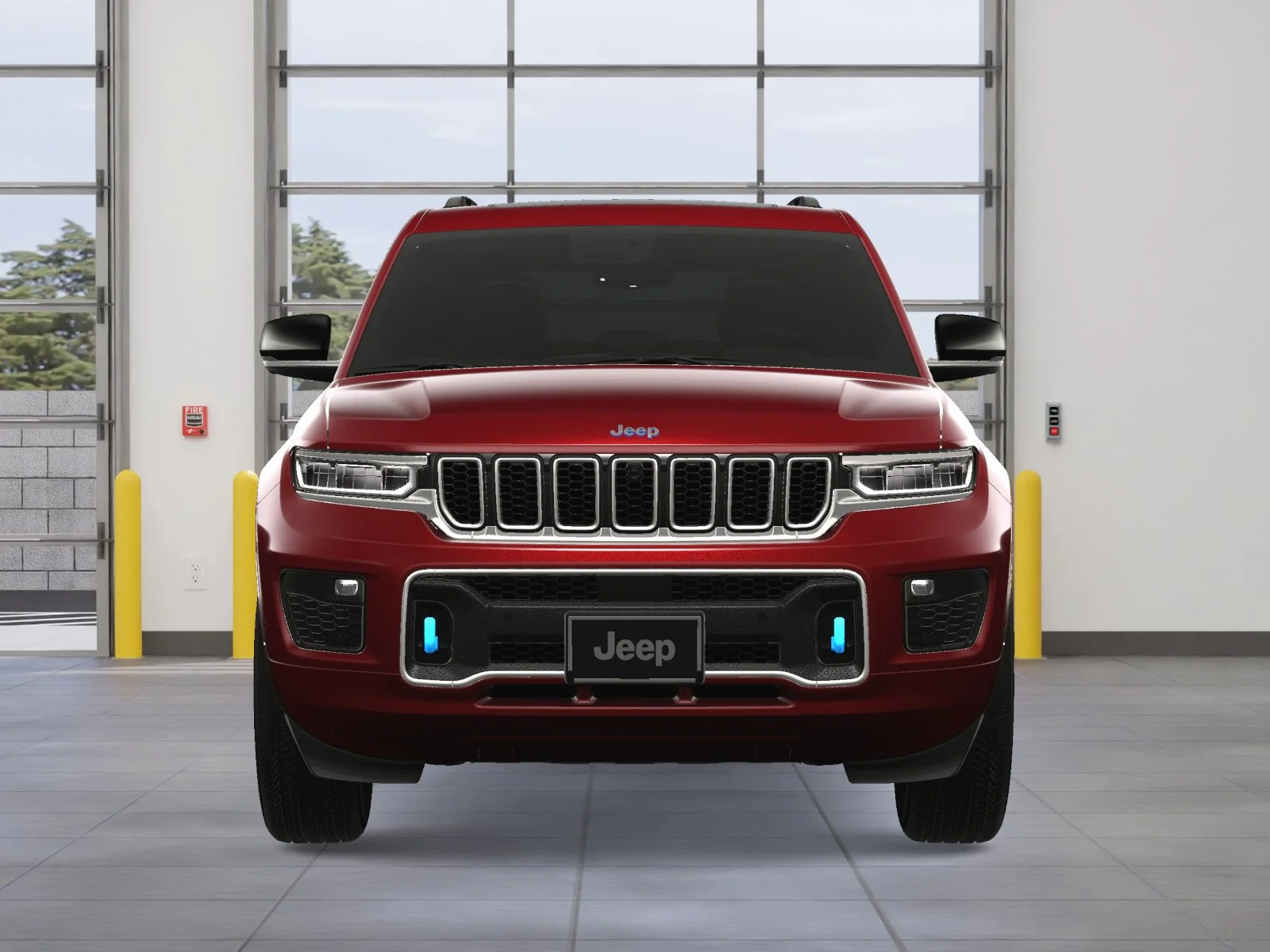 New 2024 Velvet Red Pearl-Coat Exterior Paint Jeep Overland 4xe image 40